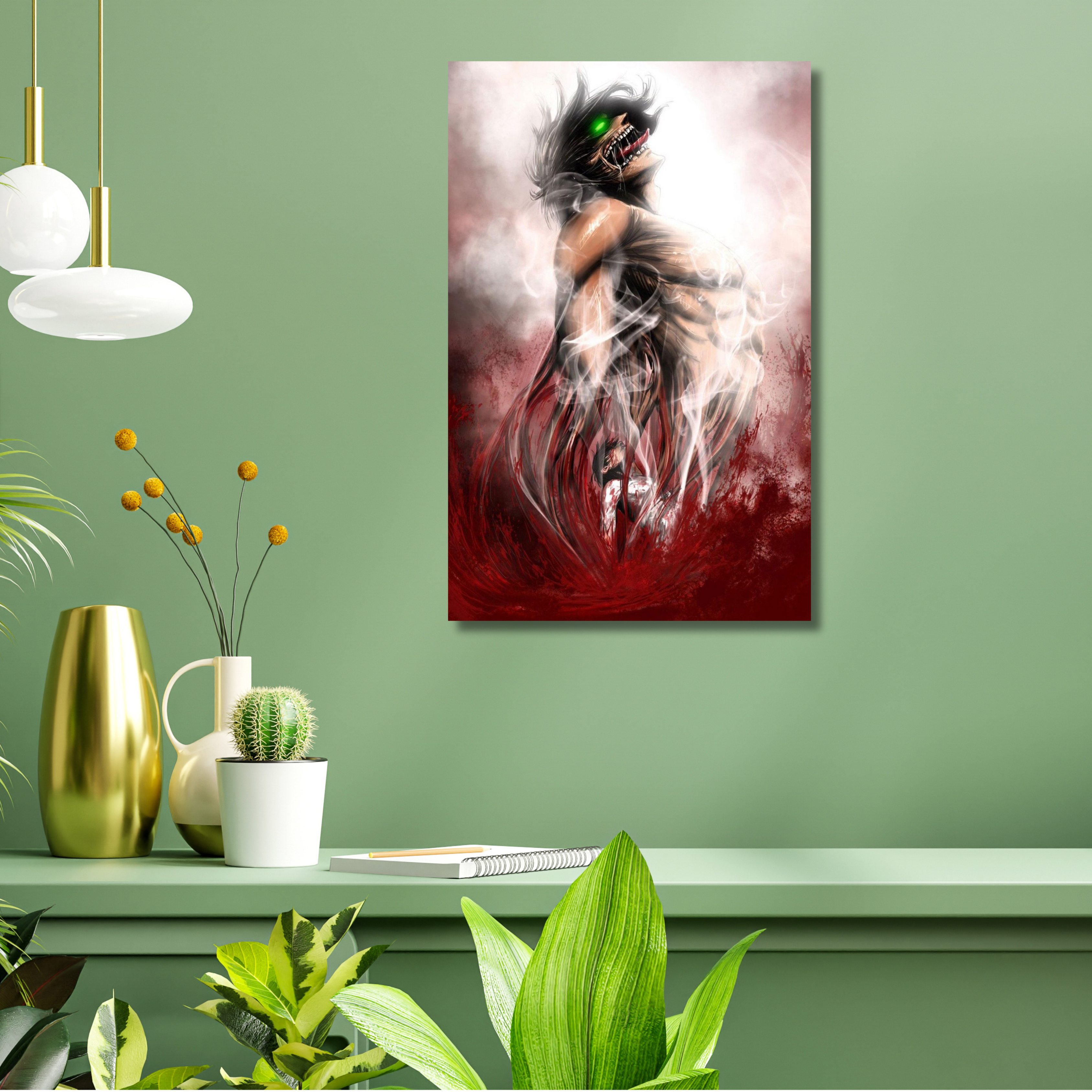 Kusico Anime Acrylic Print (Demon Slayer Acrylic Wall Poster)