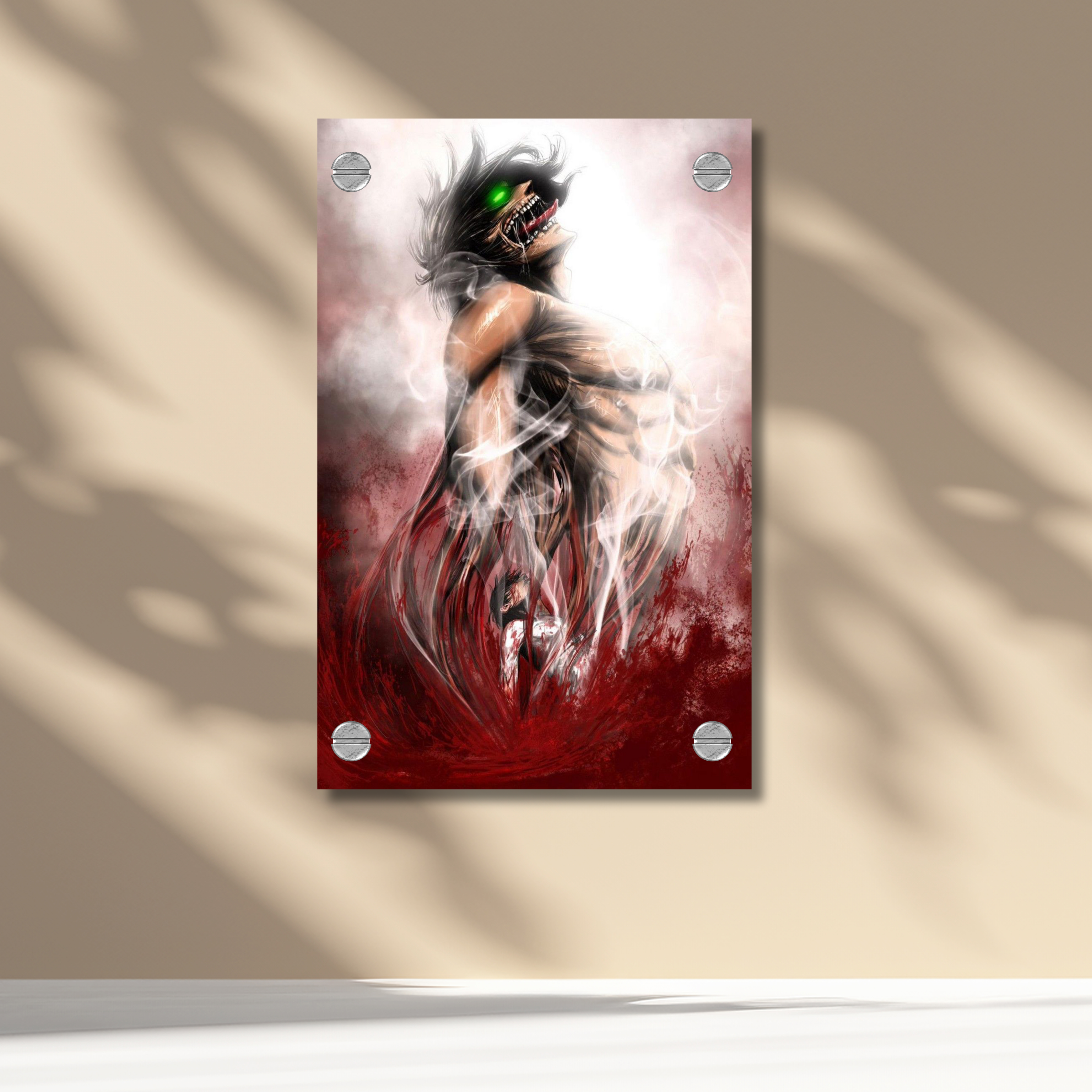 Kusico Anime Acrylic Print (Demon Slayer Acrylic Wall Poster)