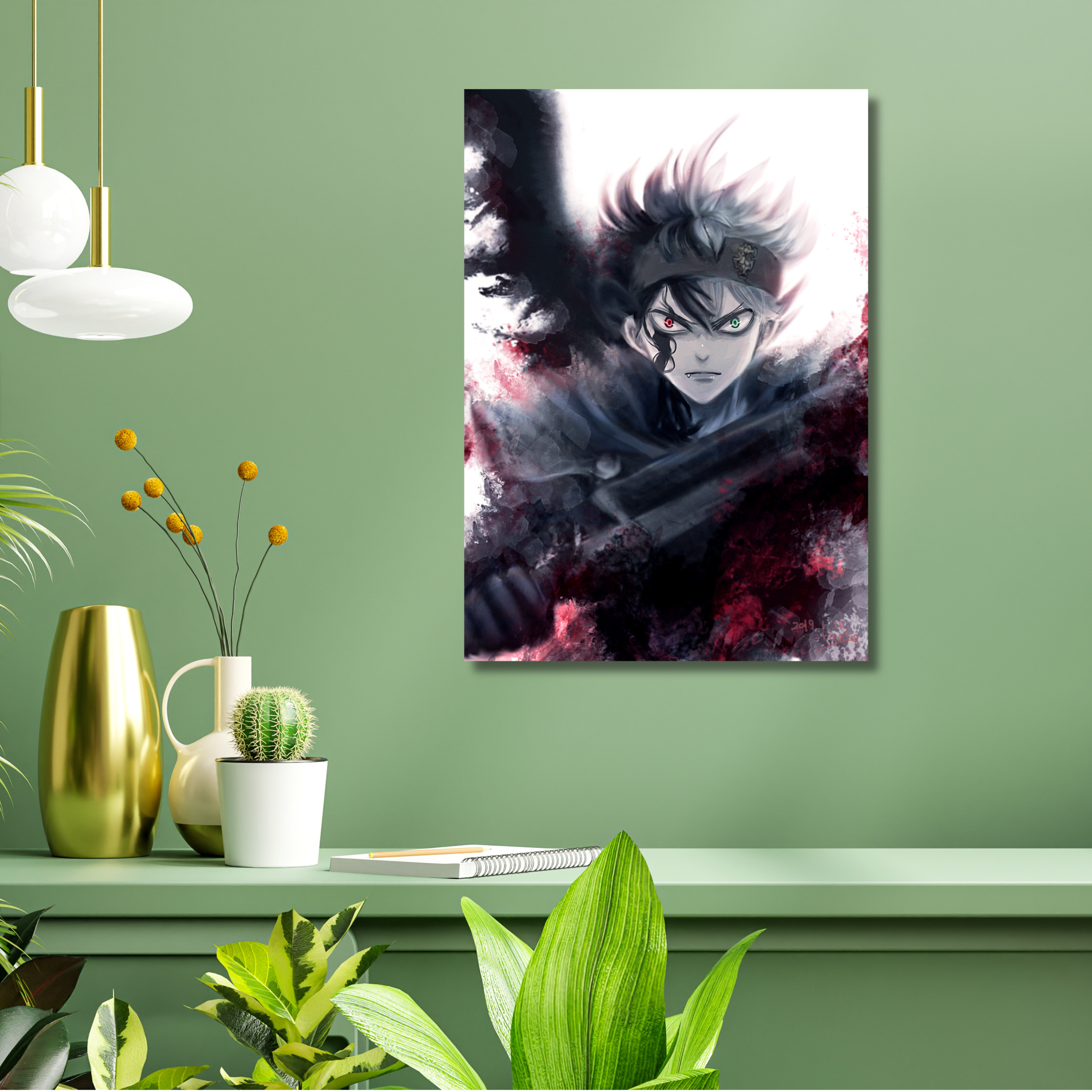 Kusico Anime Acrylic Print ( Demon slayer Anime wall Art )