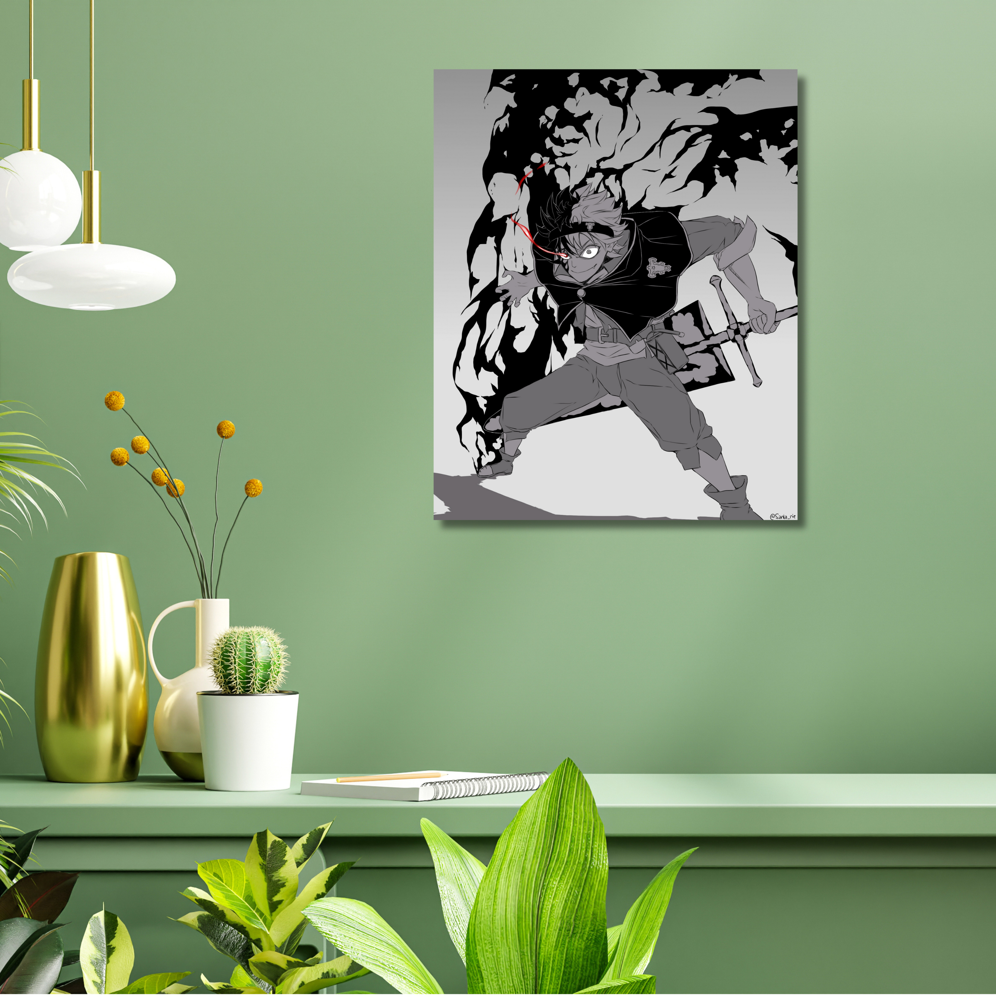 Anime Acrylic Print ( Demon Slayer wall Acrylic Print )