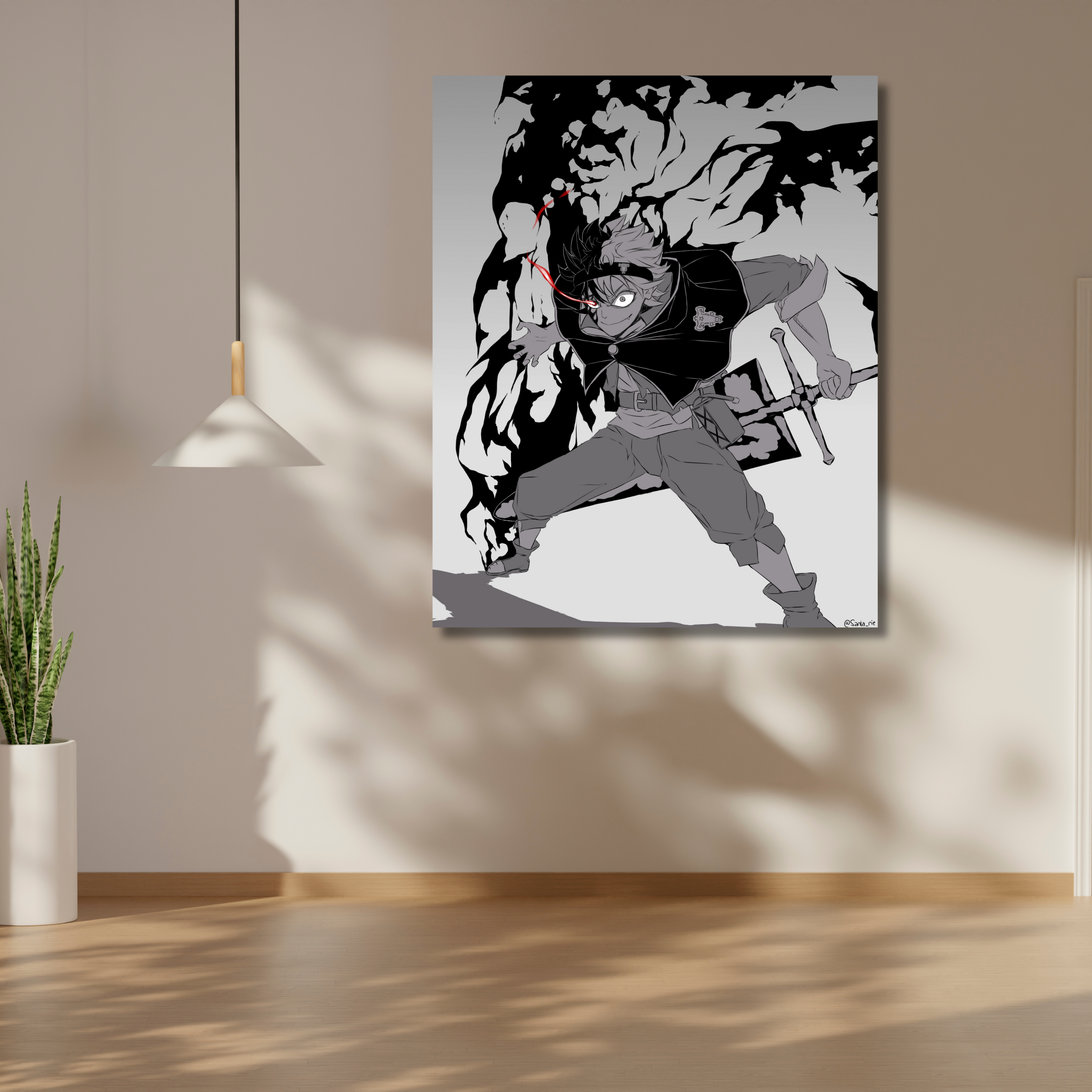 Anime Acrylic Print ( Demon Slayer wall Acrylic Print )
