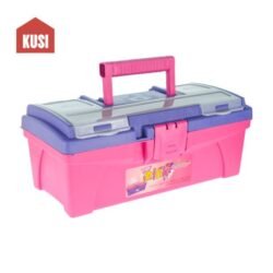 Caja de Almacenamiento Portátil, Caja de Herramientas Ideal para Manualidades, Juguetes, Joyas y Herramientas de Polipropileno Color Rosado