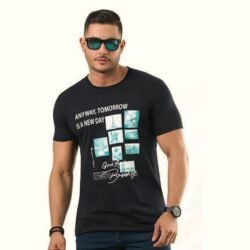 Camiseta con Estampado para Hombre Camiseta Casual para Verano y Primavera de Poliéster Colores Varios