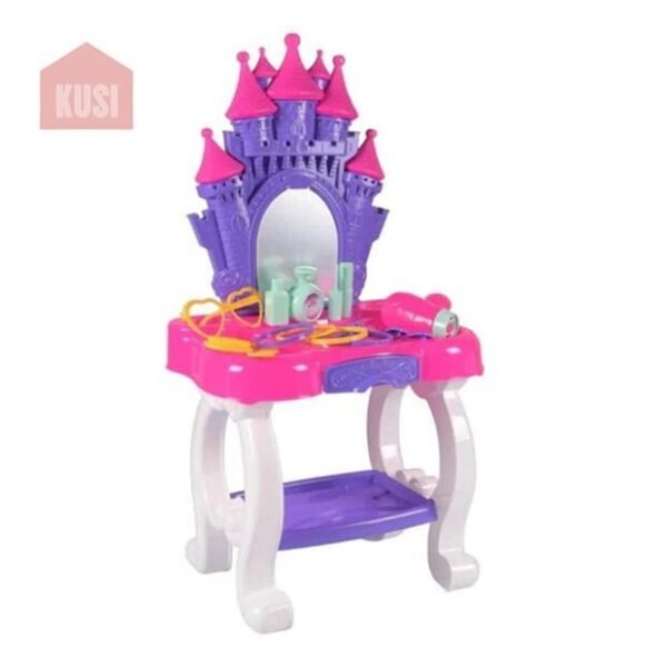 Juego de Tocador de Princesa Juego con 15 Accesorios de Simulación de Belleza para Niñas de Plástico Color Morado