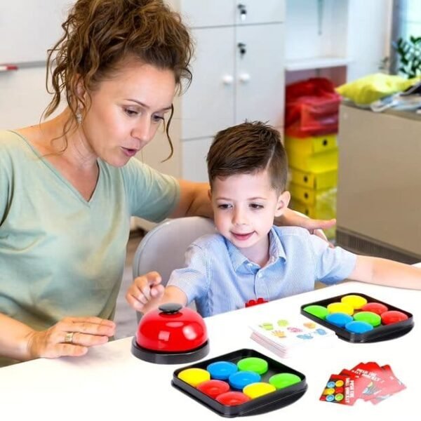 Juguetes Montessori de Entrenamiento Lógico y de Memoria Juego de Mesa de Combinar Colores para Niños de ABS