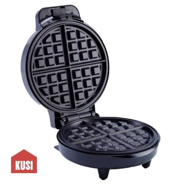 Máquina para hacer Waffles, Sandwichera de ABS Color Negro