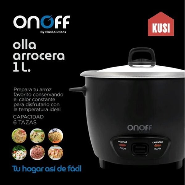 Olla Arrocera Multifunción de Aluminio Antiadherente de alta calidad Color Negro Mate