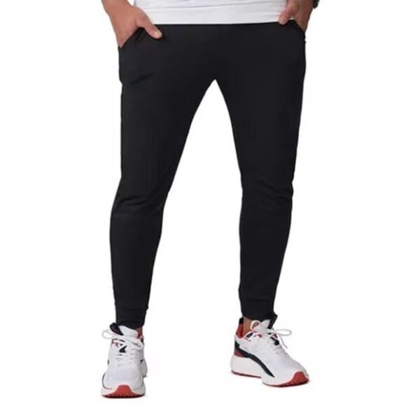 Pantalones Deportivos con Bolsillos para Hombre Jogger Deportivo con Bolsillos para Hombre de Poliéster Color Negro