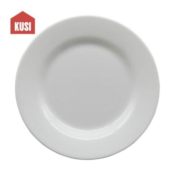 Plato Circular de Melanina Color Blanco