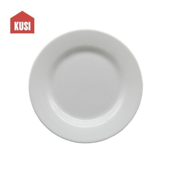 Plato Circular de Melanina Color Blanco