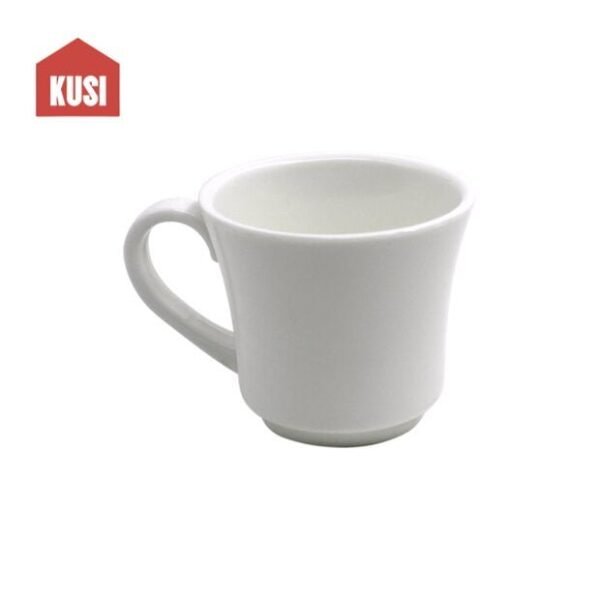 Pocillo para Café con Agarradera Taza Pequeña de Melanina Color Blanco