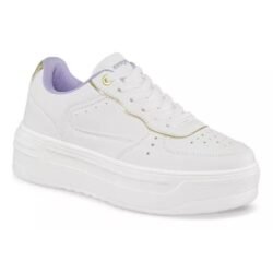 Zapatillas de Plataforma de Suela Ultraliviana para Mujer Tenis para Mujer con Detalles Metalizados en la Parte Posterior de Sintético Colores Varios